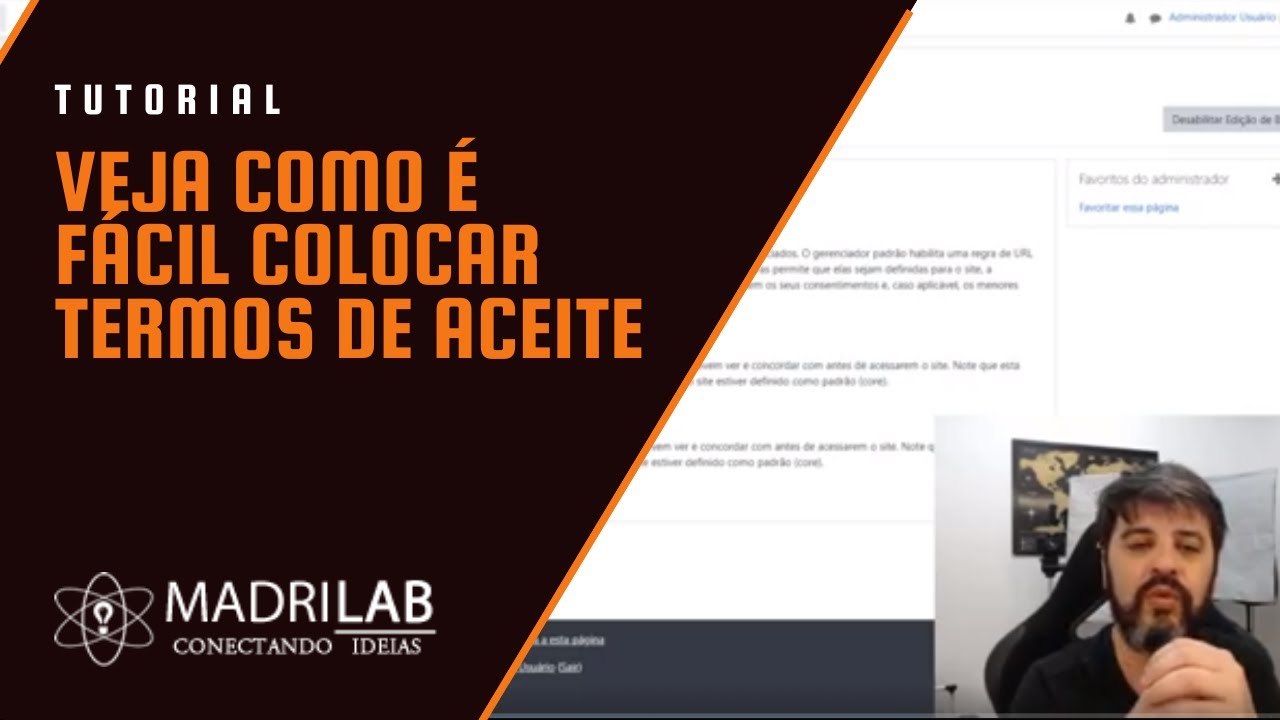 Veja como é fácil colocar termos de aceite no software moodle