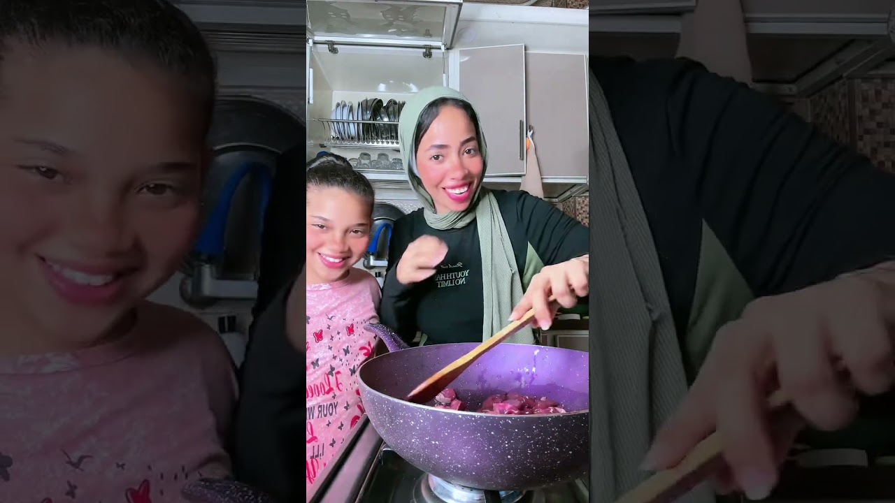انا وماسا ف المطبخ بنعمل كبده اسكندرانى😋
