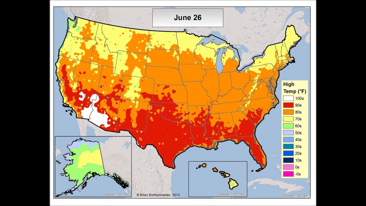 U.S. Normal High Temperatures