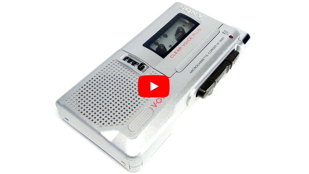 Sony M-560V Handheld Microcassette Voice Recorder Clear Voice Plus VOR
