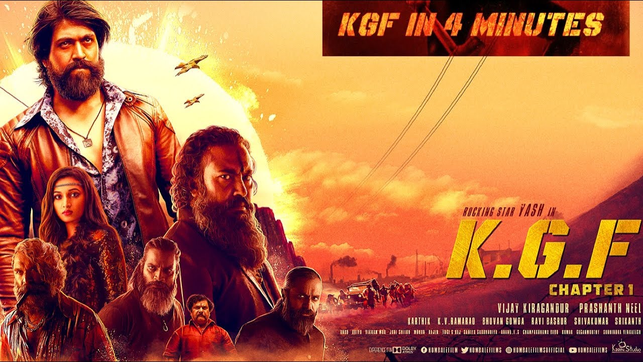 KGF in 4 minutes | Rocking star Yash | KGF 2 | Fan Edits |