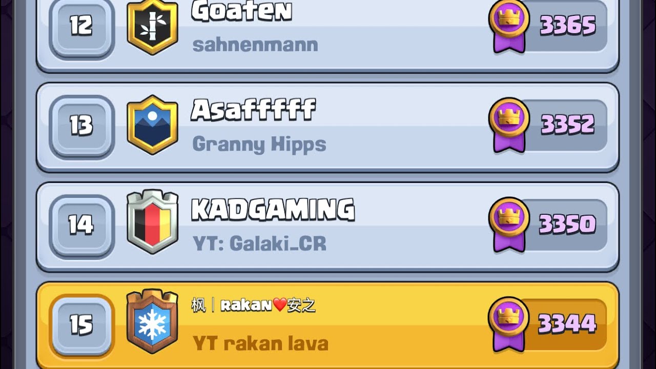 الوصول إلى توب15 عالعالم🤩!!|push to top15 كلاش رويال 