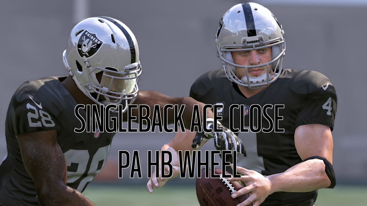 Madden 17 - Beating Zone Coverage | Singleback Ace Close PA HB Wheel