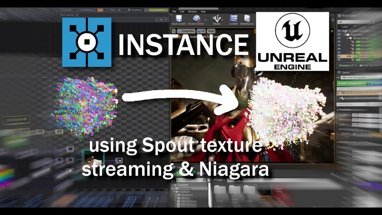 TDinstanceUE - Streaming TouchDesigner instancing data into Unreal Engine
