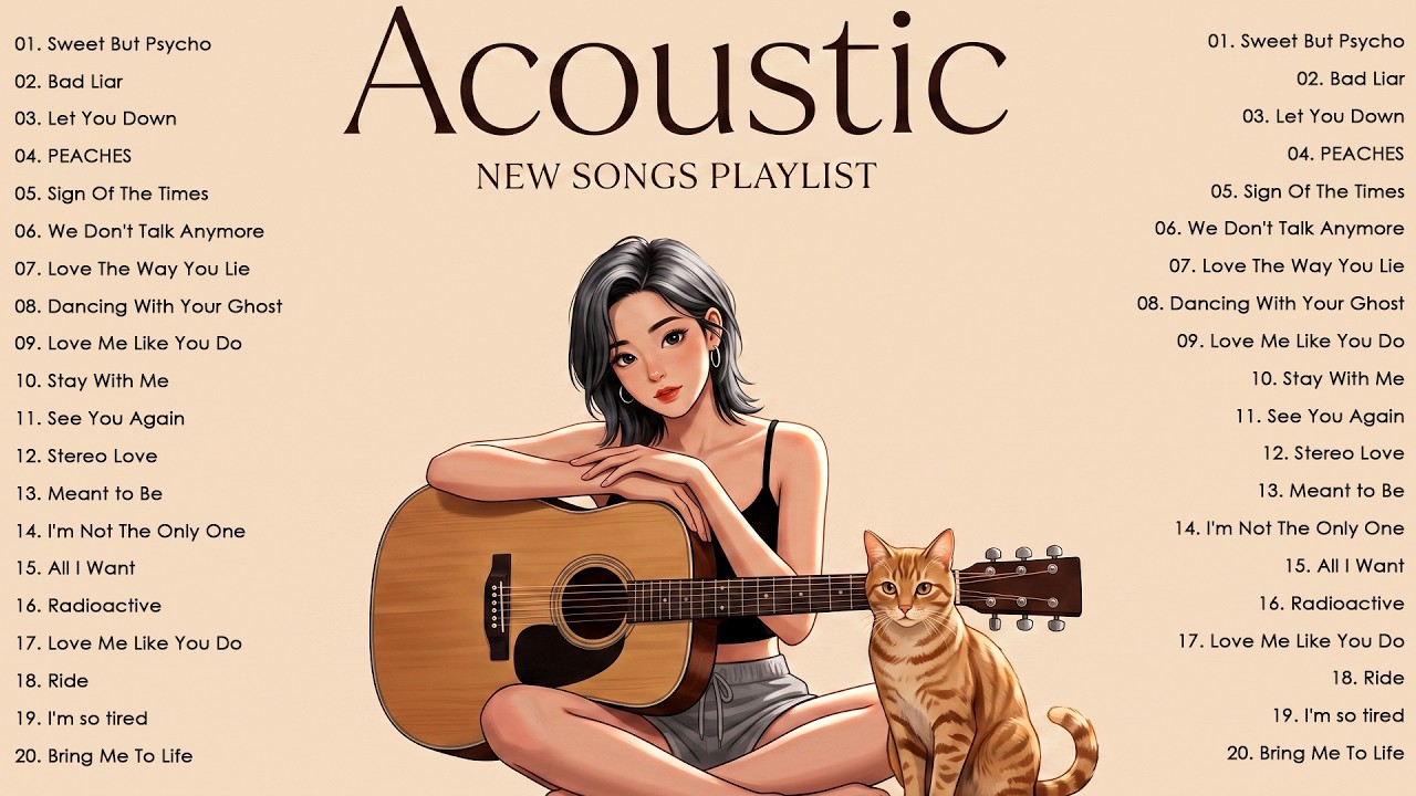 Best Picks Acoustic Songs 🎶 English Songs with Lyrics for Focus, Study & Peaceful Flow