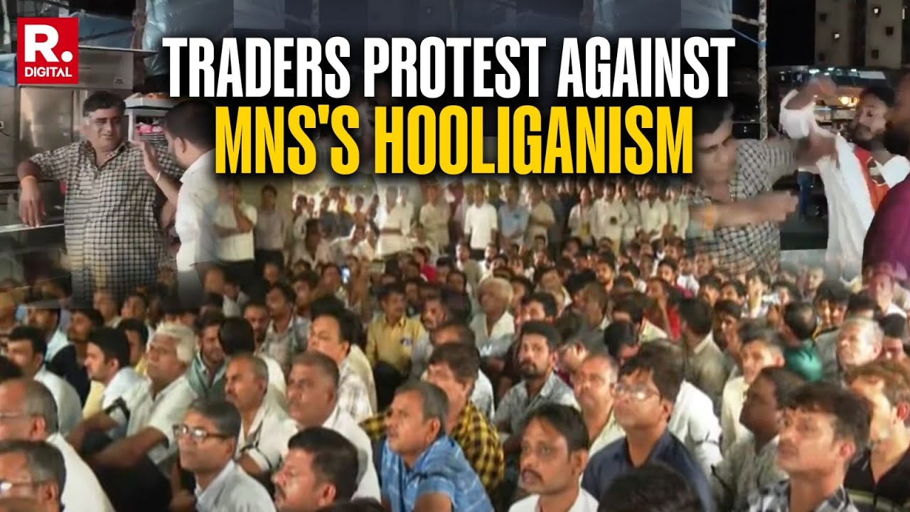 Traders in Mumbai's Mira Road Protest against MNS Cadres over Language Row