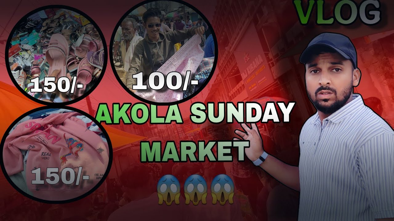 Akola Sunday Market (Winters Special) Vlog 😱😇|| @Its_rafikVlogs #vlog #akola #sunday 