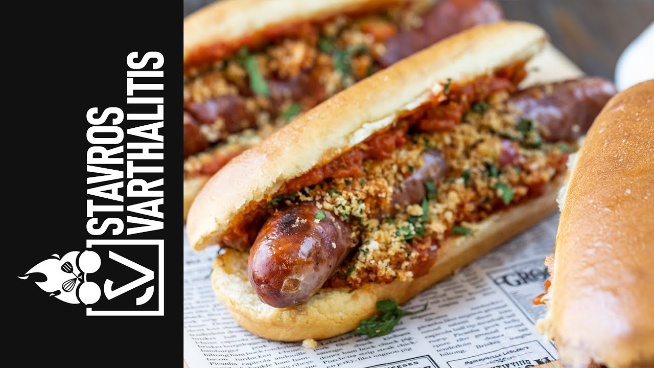 Hot Dog με Σάλτσα Σπετζοφάι | Σταύρος Βαρθαλίτης