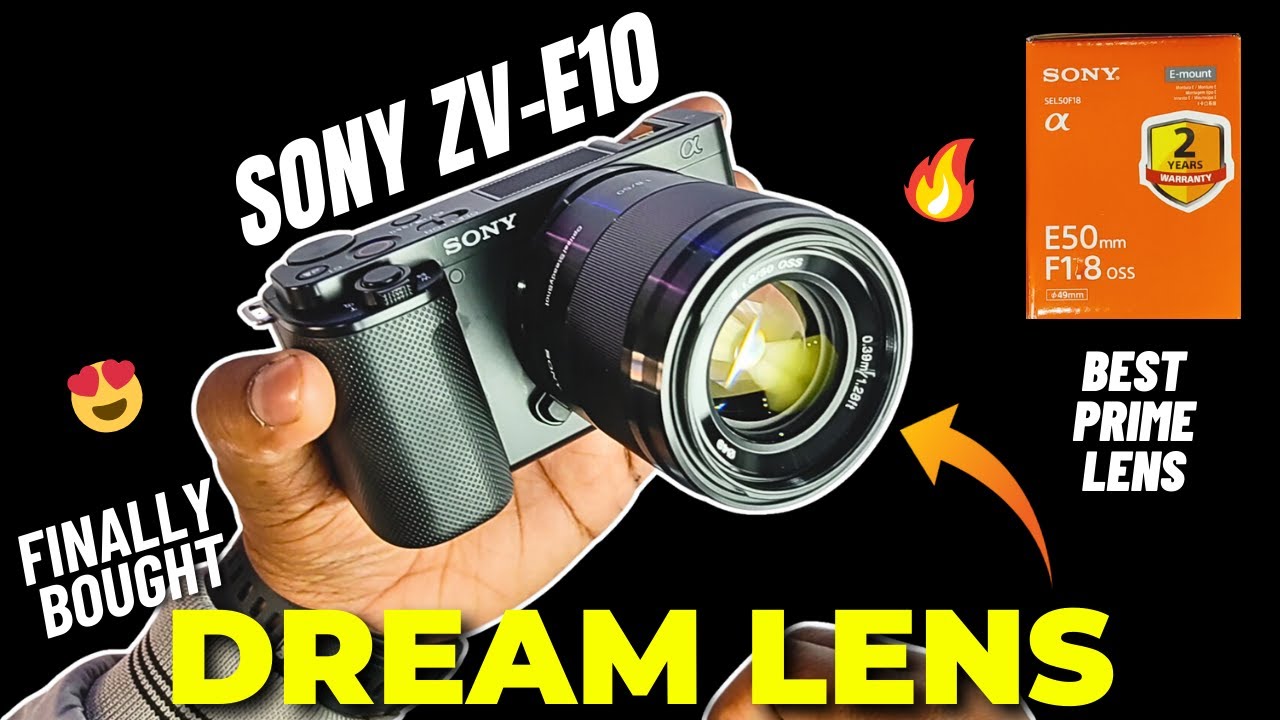 Best Lens For Sony ZV-E10 | Sony 50mm F1.8 OSS Lens | Unboxing 🔥