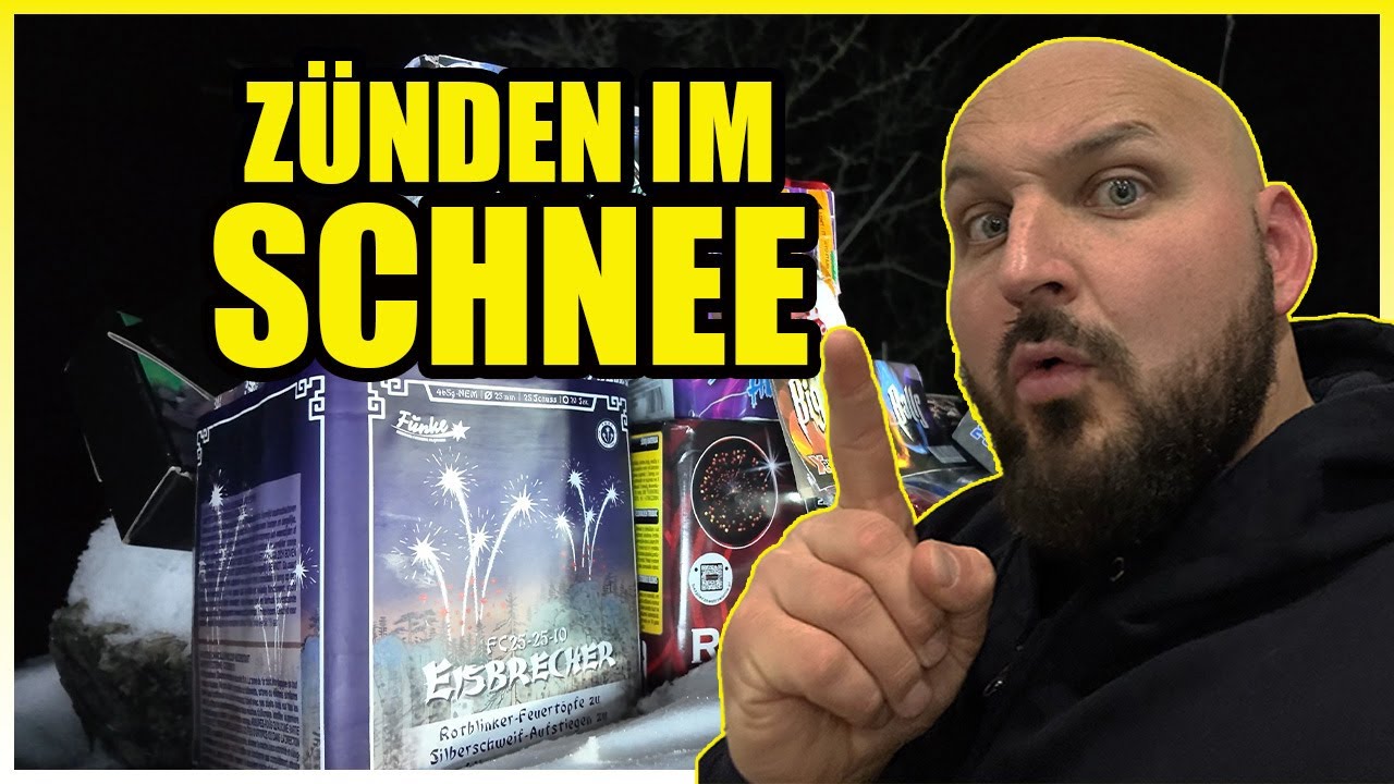 150 EURO Feuerwerk im SCHNEE ballern🥶💥