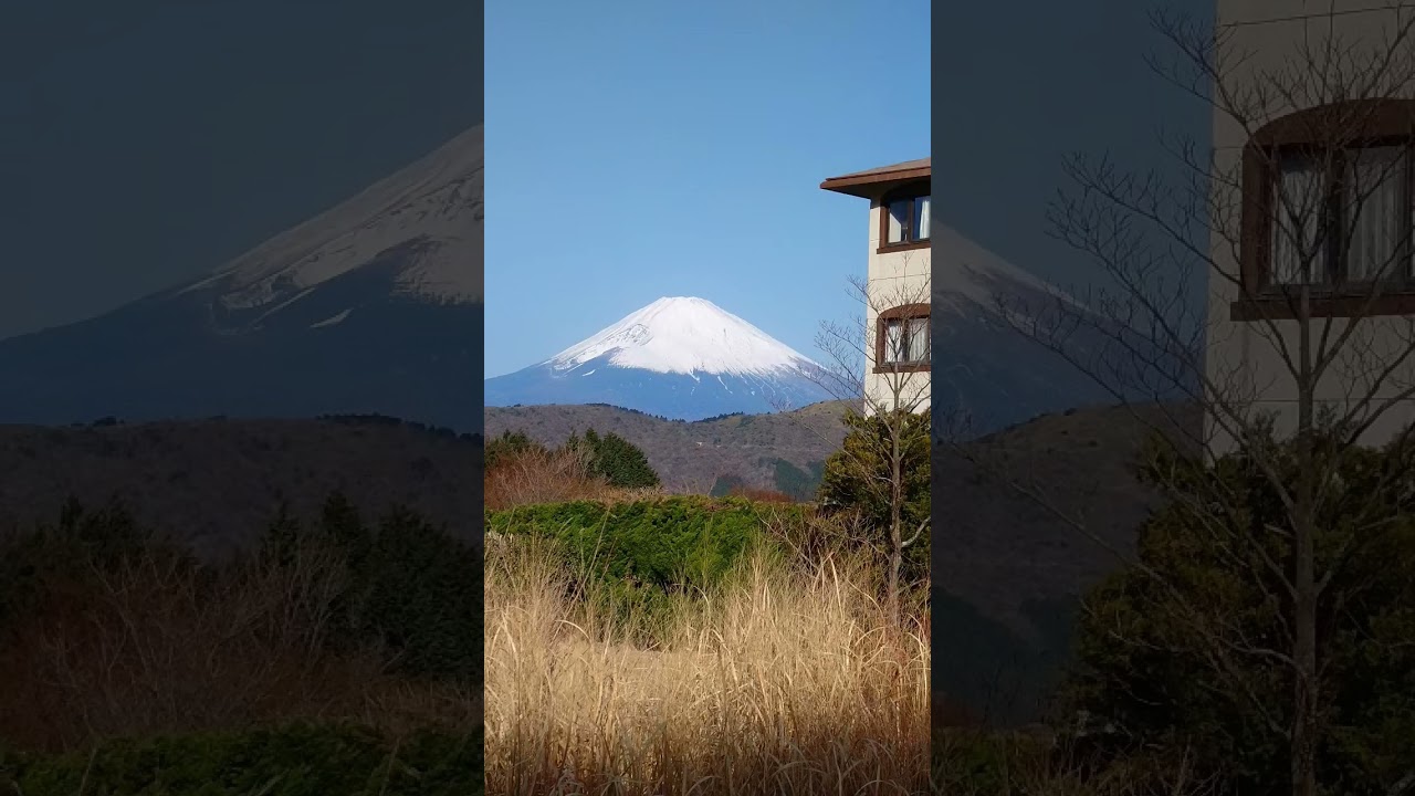 こんなに近く(遠く)で見たことありますか？見たいときはグリーンプラザ箱根ホテルに行ってみてください