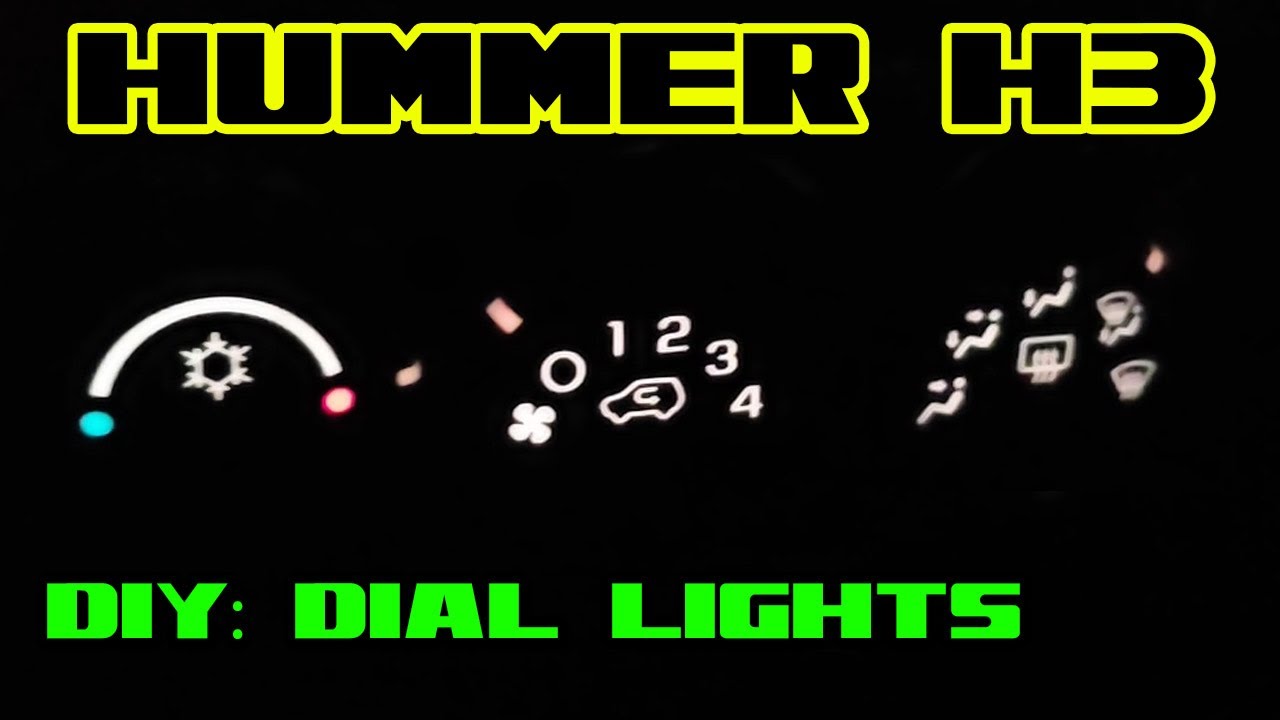 Hummer H3 - перегоревшие подсветки приборов, ремонт!