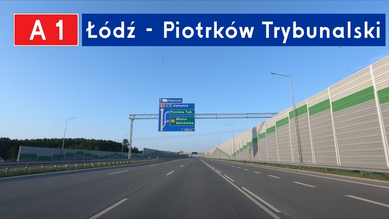 A1 Łódź - Piotrków Trybunalski (Autostrada Bursztynowa)