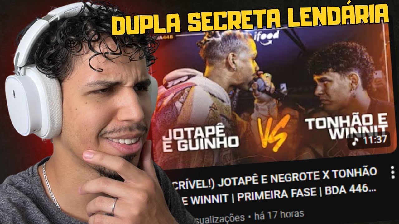 (😱INCRÍVEL!) JOTAPÊ E GUINHO X TONHÃO E WINNIT | PRIMEIRA FASE | BDA 446 - JottaD REACT