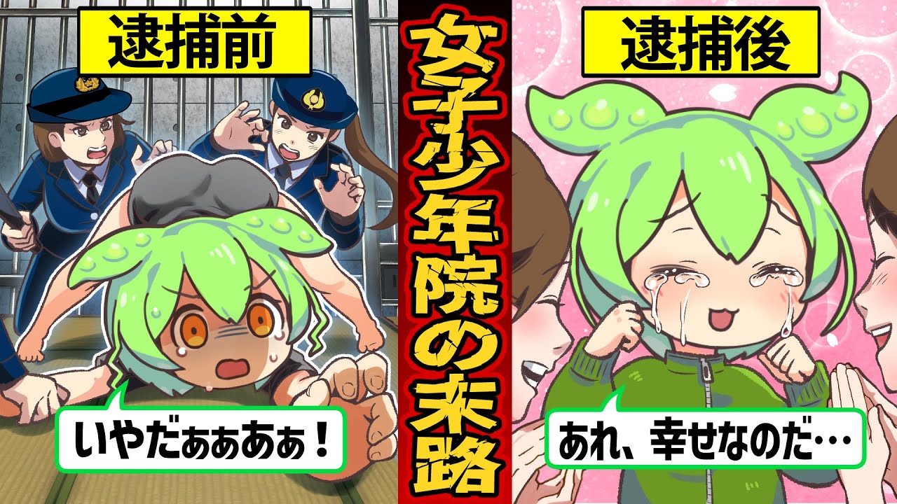 【実話】女子少年院に収監されるとどうなるのか？院内では想像もつかない社会の闇が広がっていた…【ずんだもん×ゆっくり解説】