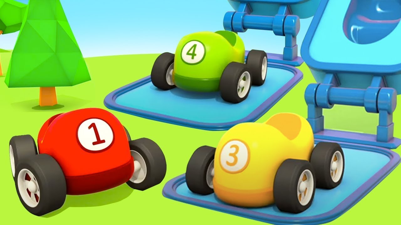 Auto Zeichentrickfilme f&uuml;r Kinder | Die Rennautos | Die Helfer Autos Cartoons