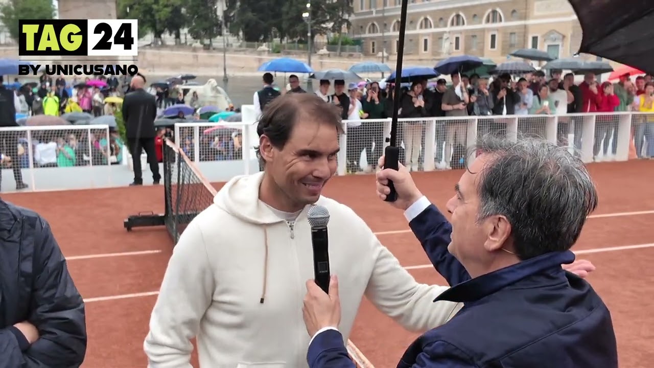 Nadal a Piazza del Popolo tra i fan: “Finale del 2006 con Federer il mio ricordo più bello a Roma”