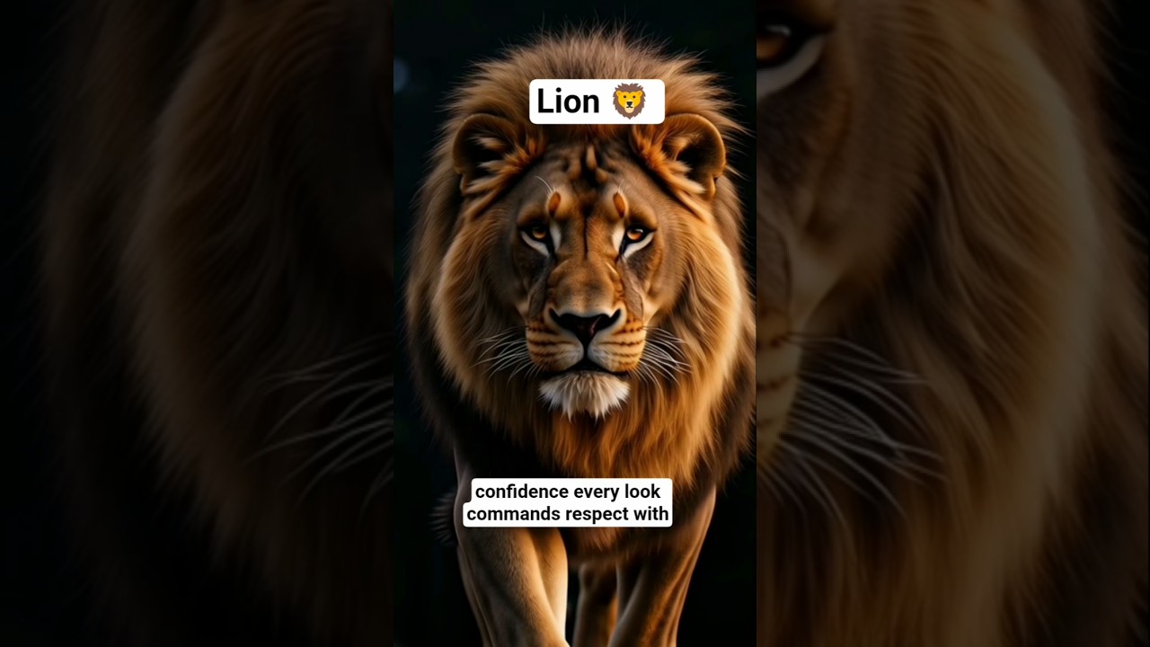 Lion Walking Like a King 🦁👑 #shorts