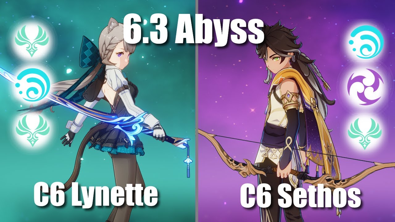 Lynette Plunge and Sethos Lunar-Charged | 6.3 Abyss (Genshin)