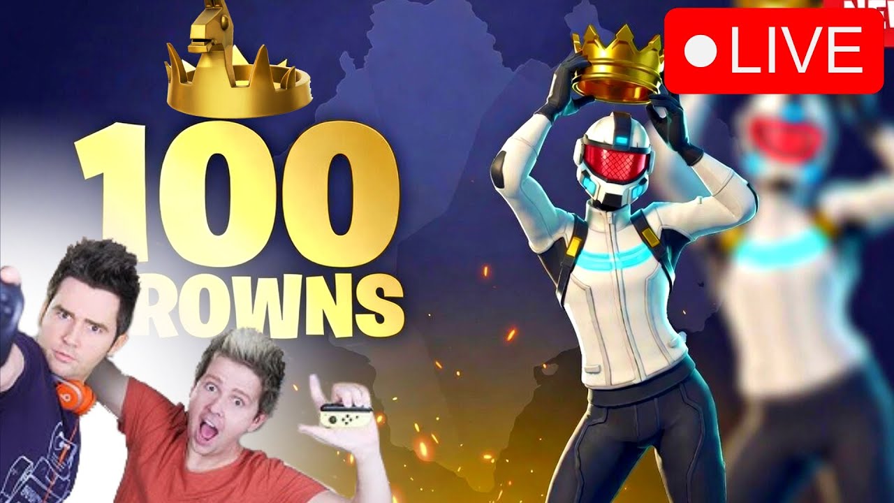 LIVE Trying to Reach 100 Fortnite CROWN WINS This Stream!