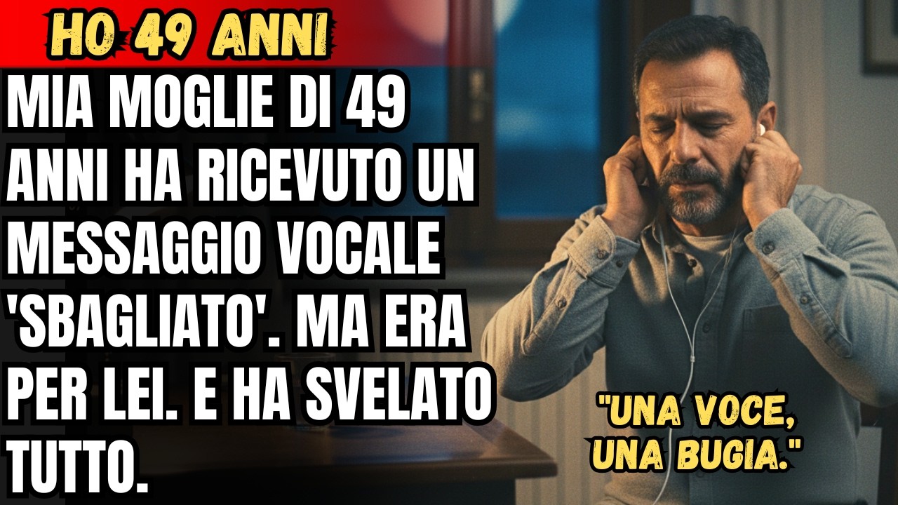 MIA MOGLIE DI 49 ANNI HA RICEVUTO UN MESSAGGIO VOCALE 'SBAGLIATO'. MA ERA PER LEI. E HA SVELATO...