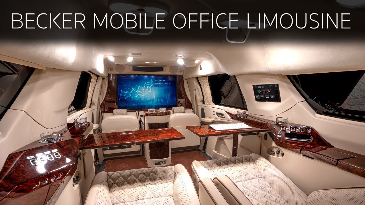 BECKER CADILLAC ESCALADE ESV MOBILE OFFICE LIMOUSINE