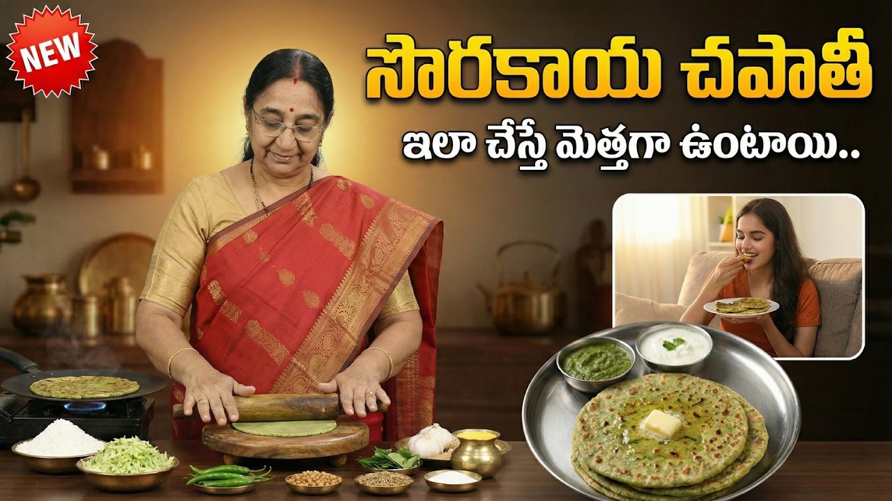 Soft & Delicious Sorakaya Parata | Healthy Lunch Recipe | Ramaa Raavi Cooking