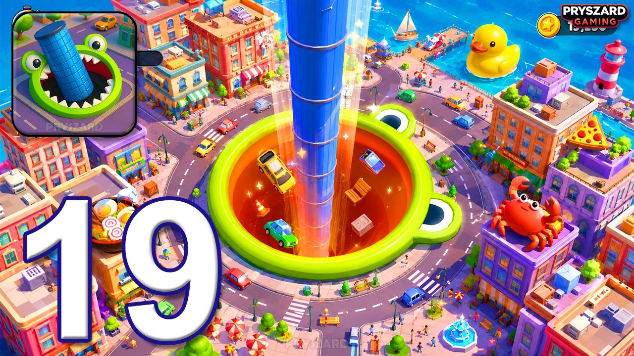 Hole.io - Gameplay Walkthrough Part 19 - New Update Eat Tower (iOS, Android)