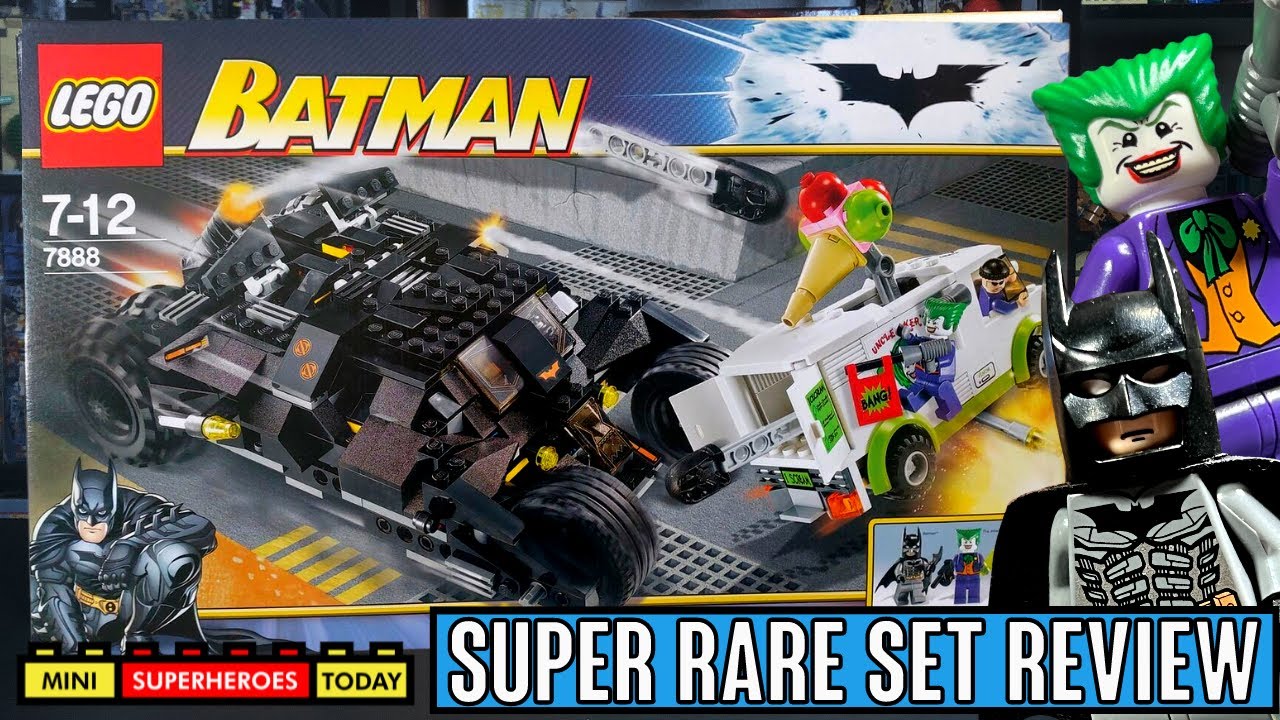 РЕДКИЙ LEGO Batman TUMBLER: СЮРПРИЗ-МОРОЖЕНОЕ ОТ ДЖОКЕРА (первый набор из «Темного рыцаря»!)