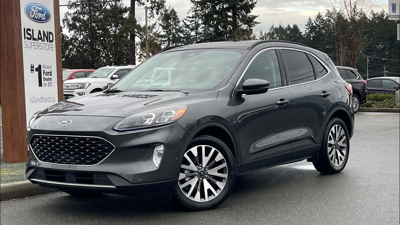 2020 Ford Escape Titanium Hybrid + Moonroof, Heated Seats, NAV Review  | Island Ford