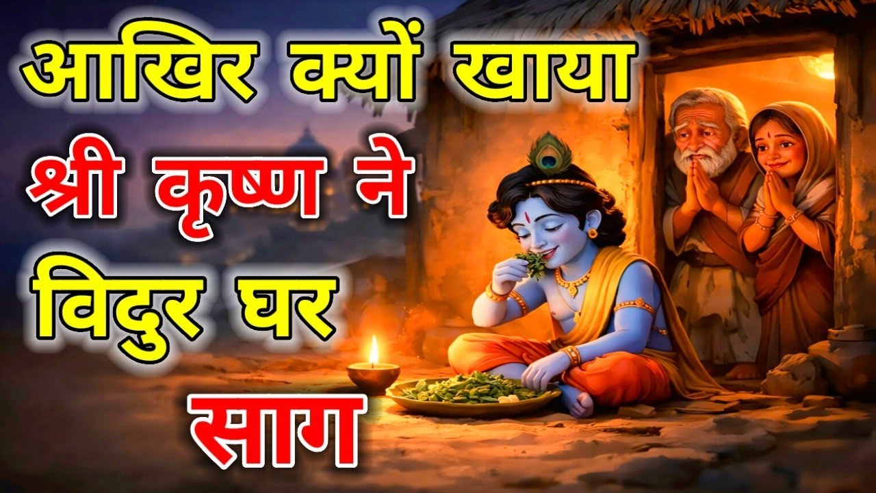 विदुर का साग | जब श्रीकृष्ण ने राजमहल का भोज ठुकरा दिया | Mahabharat Story | Krishn Story | Kahaniya