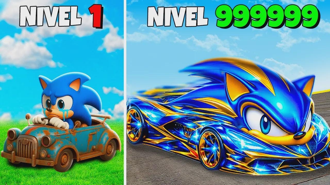 De la cea mai slabă mașină Sonic la supercarul suprem în GTA 5! (mod Sonic Movie)