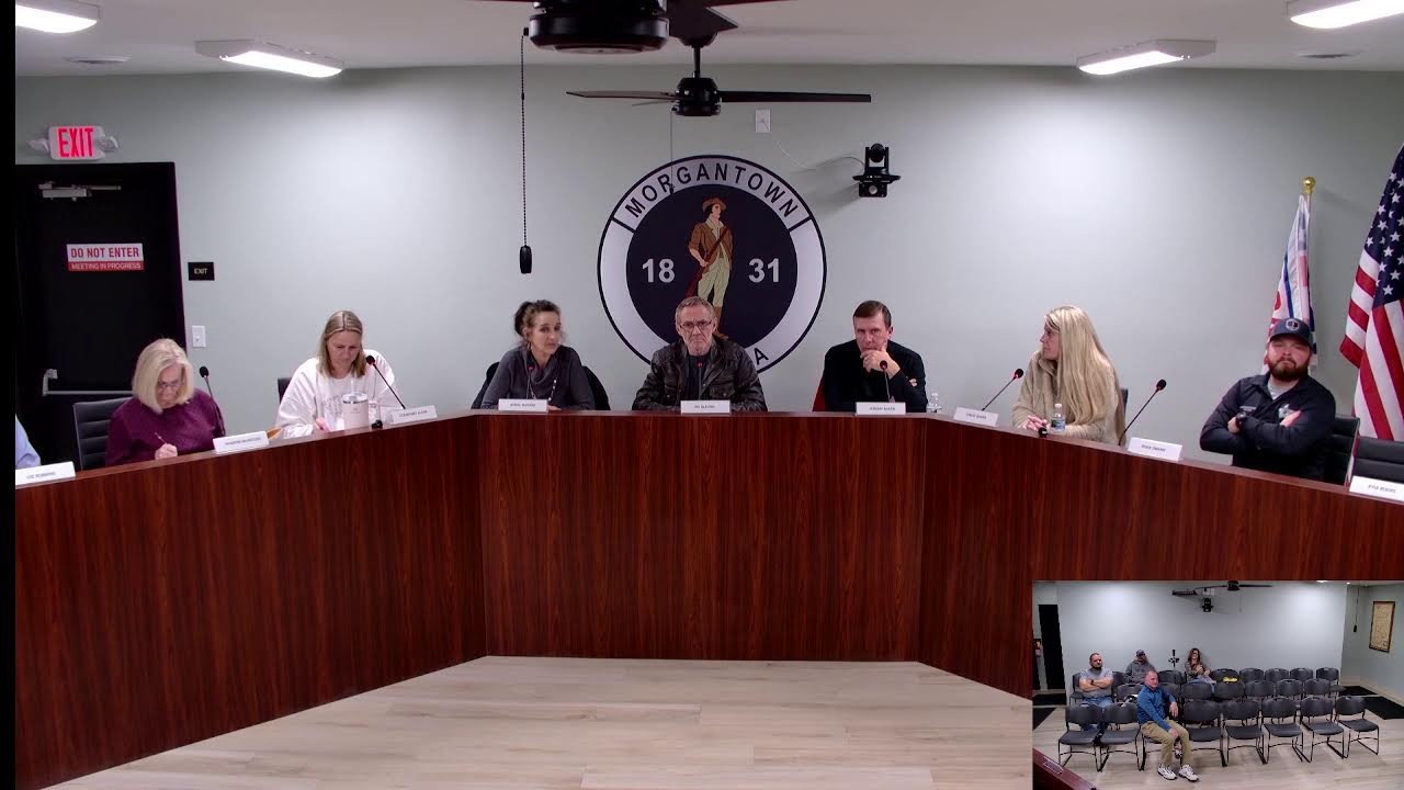 Morgantown Council Meeting January  12, 2026