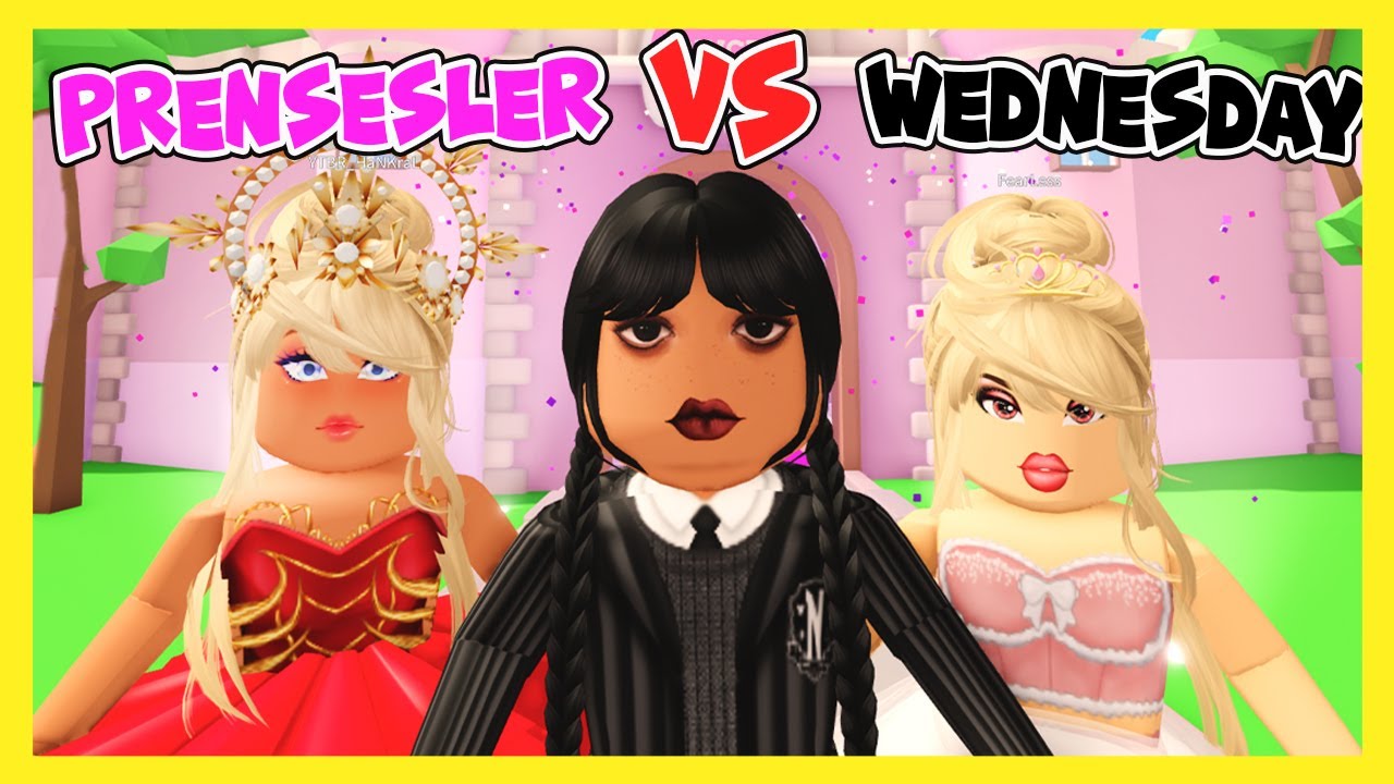 PRENSESLER VS WEDNESDAY YARIŞIYOR 😍 ROBLOX KÜBRA NİSA HAN KANAL