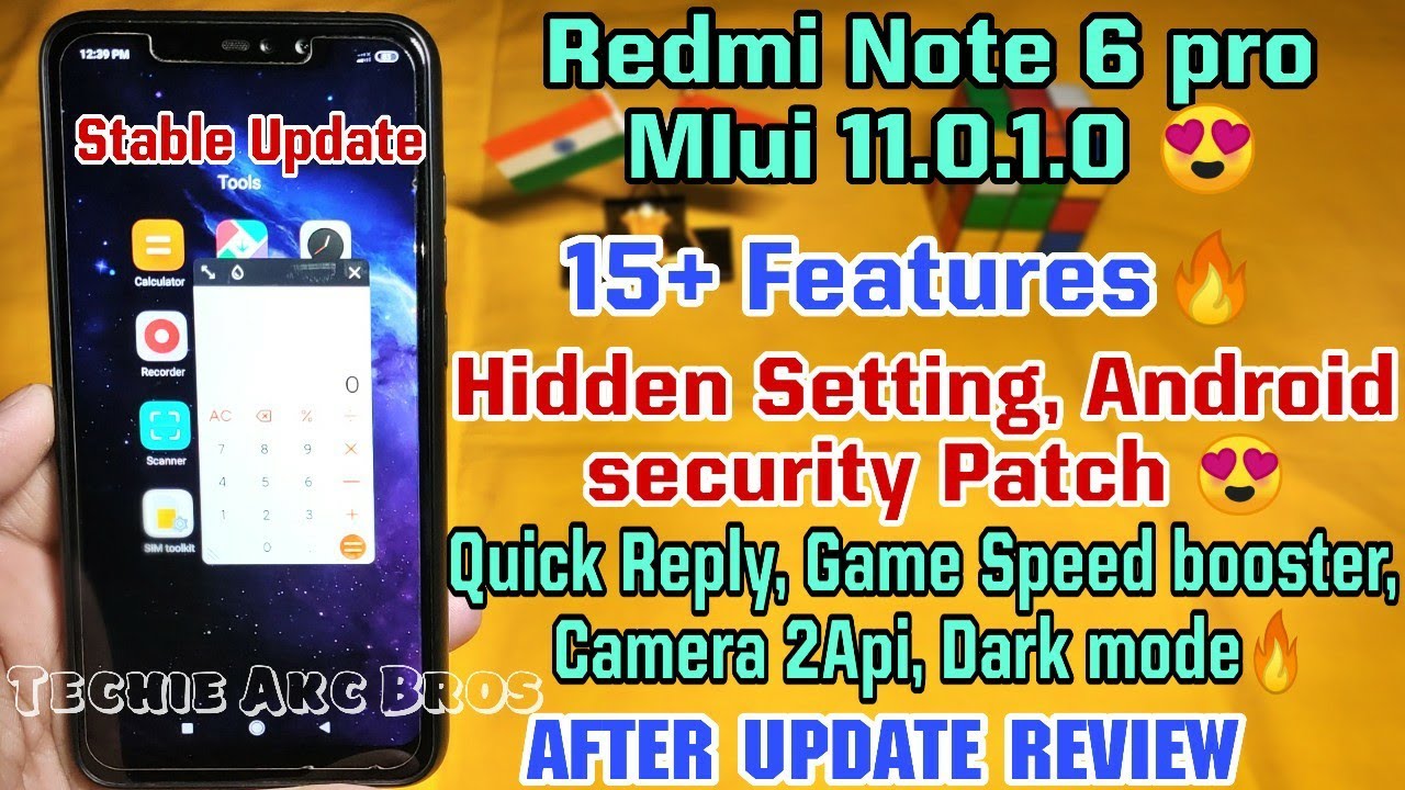 Redmi Note 6 Pro MIUI 11.0.1.0 Stable Update | After Update Review, New Hidden Features in MIUI 11