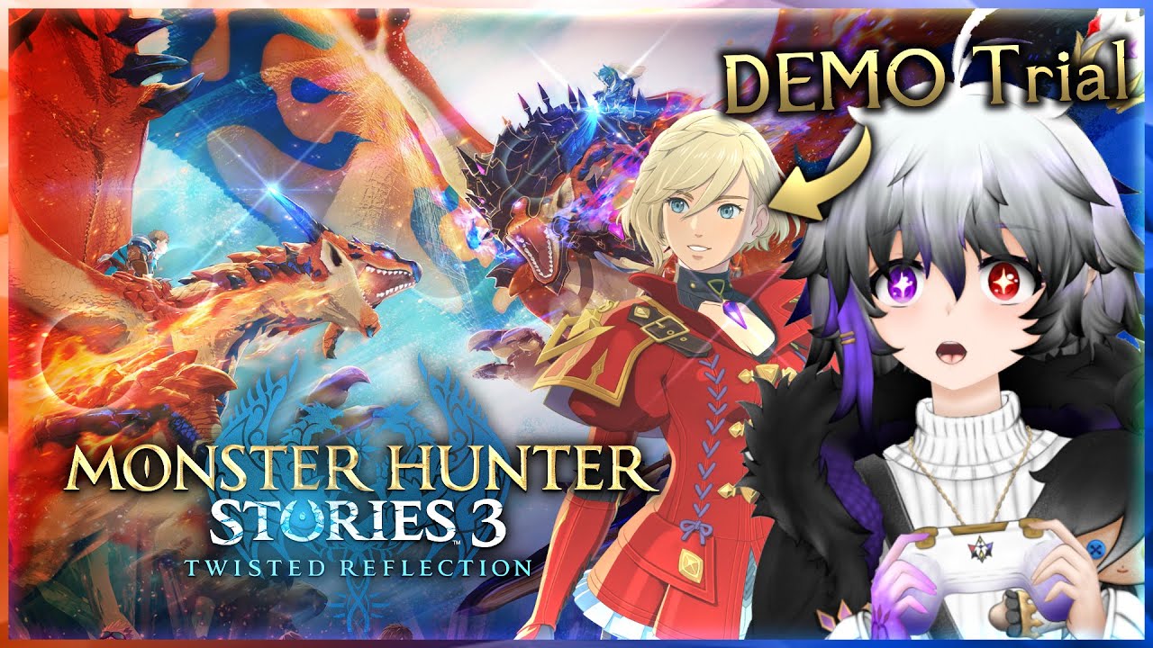Elder Dragon & DREADQUEEN Rathian!💜 | Monster Hunter Stories 3 DEMO Trial Reaction【ENG VTUBER】LIVE🔴