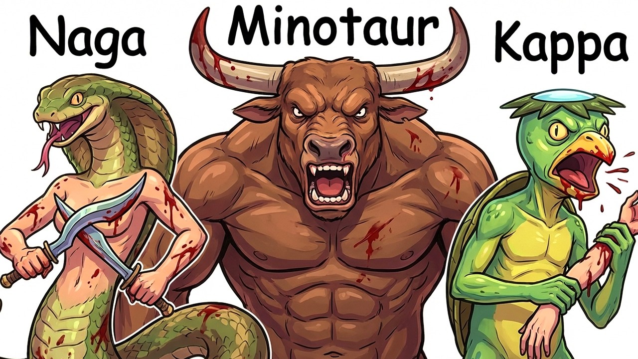 Every Mythical Creature That's Half Human Explained in 26 Minutes