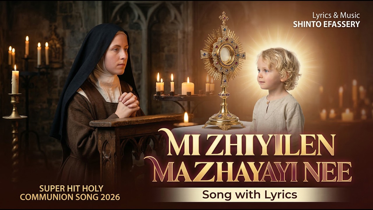 Mizhiyilen Mazhayayi Nee | A Soulful Holy Communion Song 2026, with Lyrics  | SHINTO EDASSERY