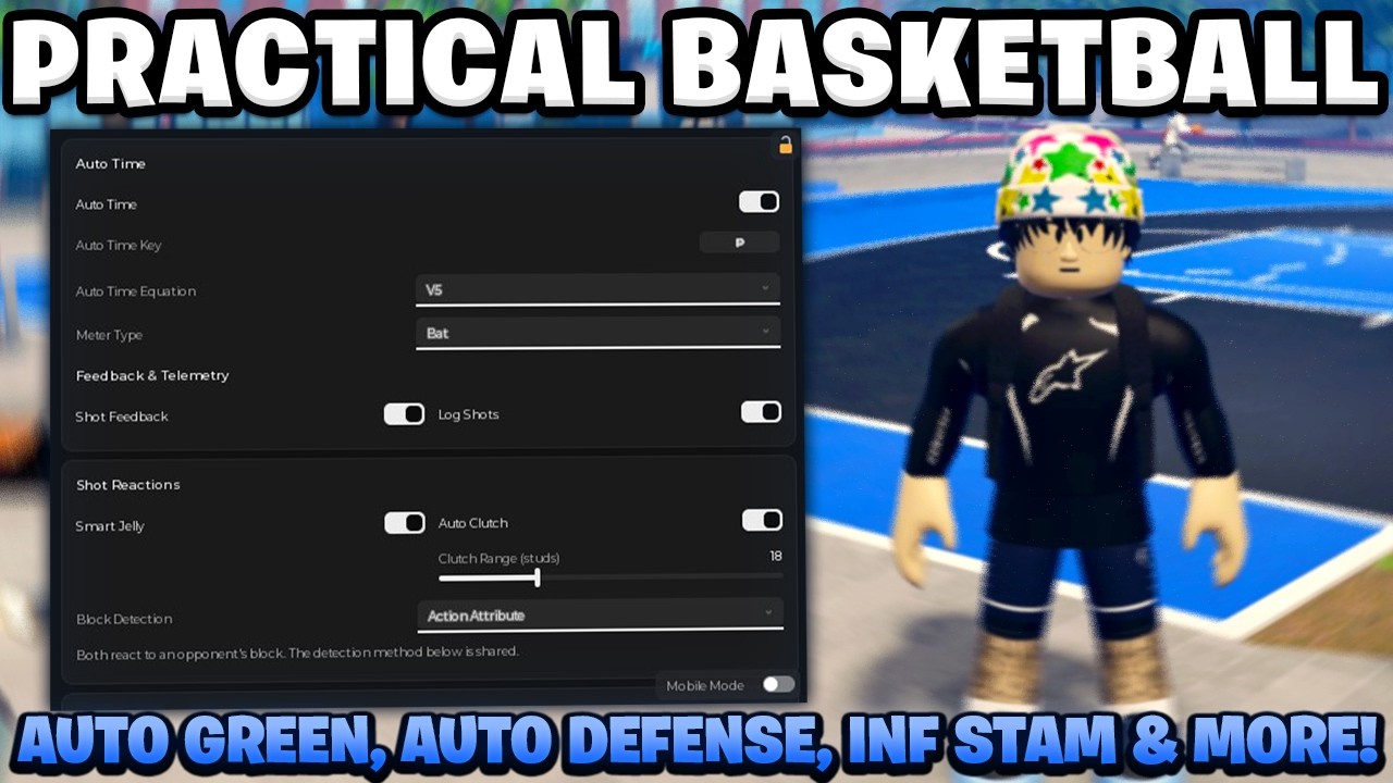Practical Basketball Script | KEYLESS With Auto Green, Auto Defense, Infinite Stamina & More!