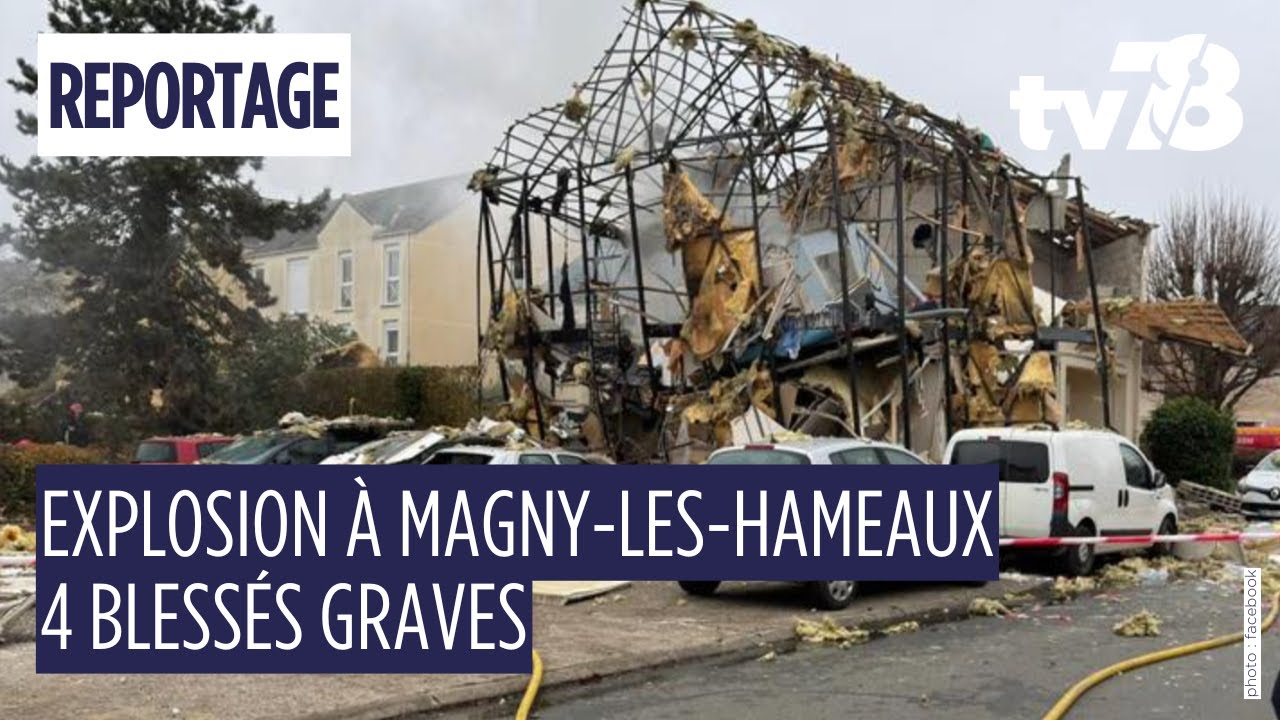 Explosion à Magny-les-Hameaux : un pavillon soufflé, 4 blessés graves dont 3 enfants