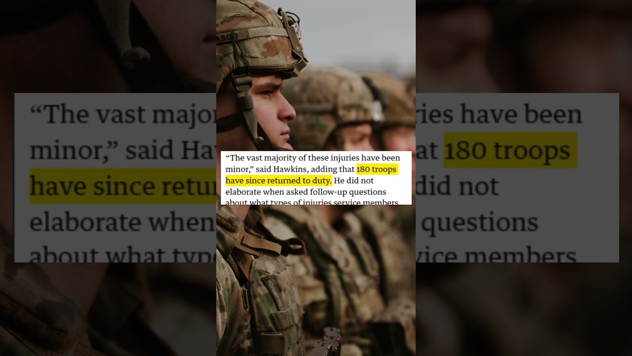 200 американских военнослужащих ранены 😳