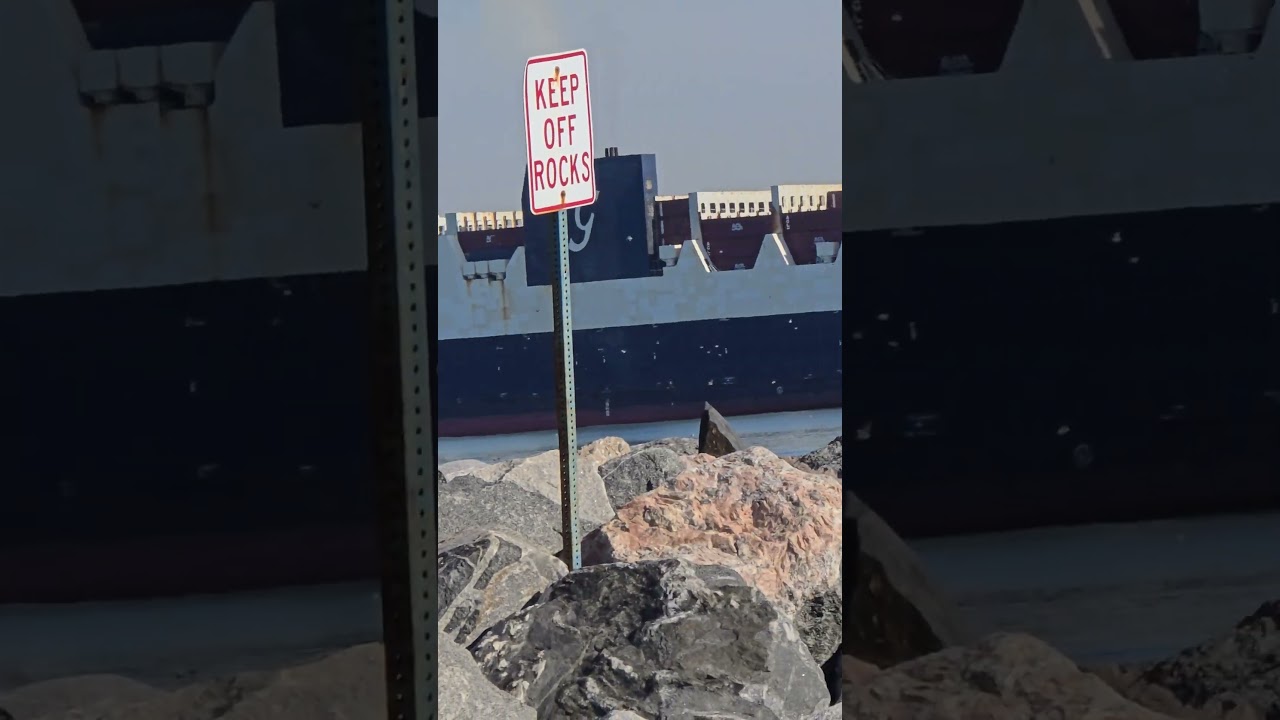 Armoured Containership In the Surf🌊🌊 Outlook Beach Fort Monroe Virginia 