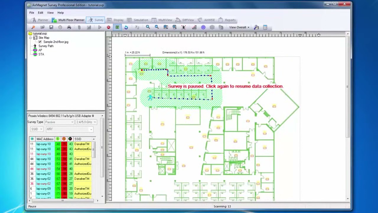 Airmagnet Survey Pro   How To Conduct a Survey