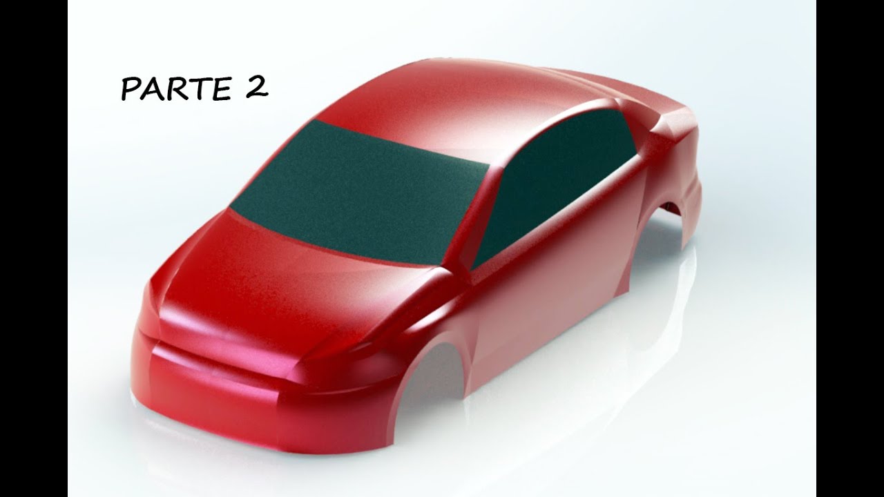 Modelado de automóvil en SolidWorks por medio de superficies (parte 2)