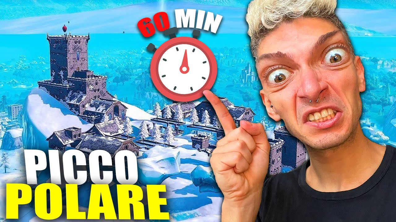ATTERRO PER 1 ORA A PICCO POLARE SU FORTNITE OG !!