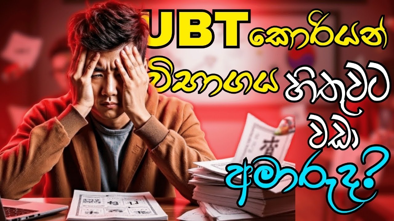 Is the UBT Korean Exam Harder Than You Thought? 😰 | Real Experience 2025 | UBT විභාගය අමාරු ද?