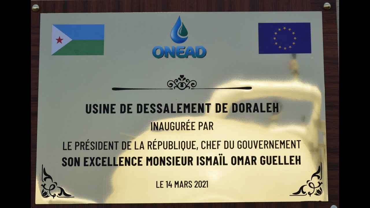 Usine de dessalement et de production d'eau potable à Djibouti