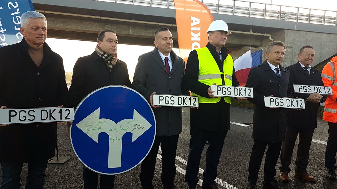 Symboliczne otwarcie obwodnicy DK12 dla Gostynia - briefing prasowy