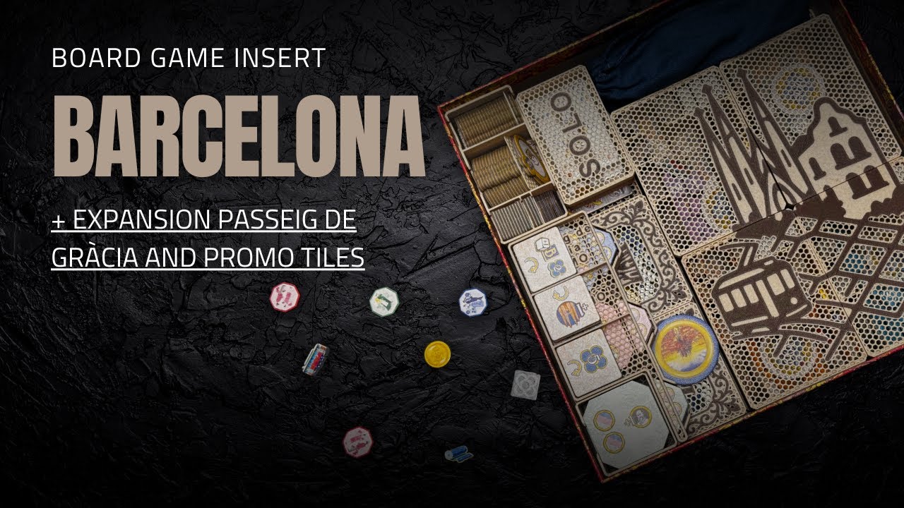 Barcelona - board game insert including expansion