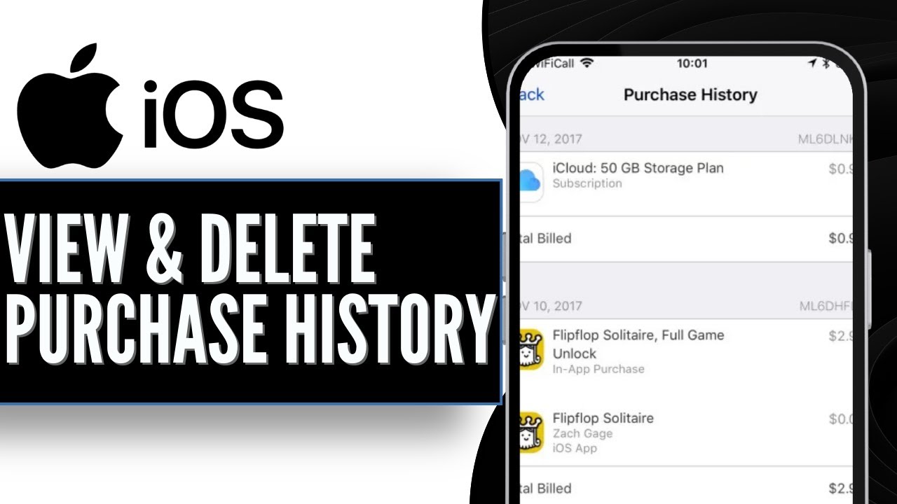 How To VIEW & DELETE iPhone / App Store Purchase History !